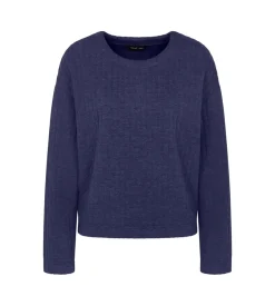 Cozy Comfort Quilted Sweater, Blue Dark Combination, 40