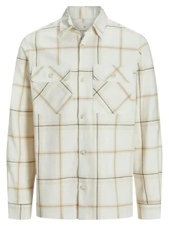 Craymond Spring Check Overshirt, Cloud Dancer, XL