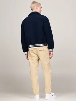 Crest Cord Letterman Jakke, Dark Night Navy, XL