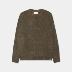Crewneck Striktrøje, Brown, S