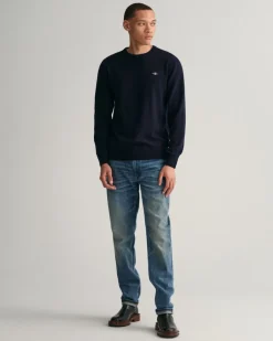 Crewneck Sweater, Marine, S