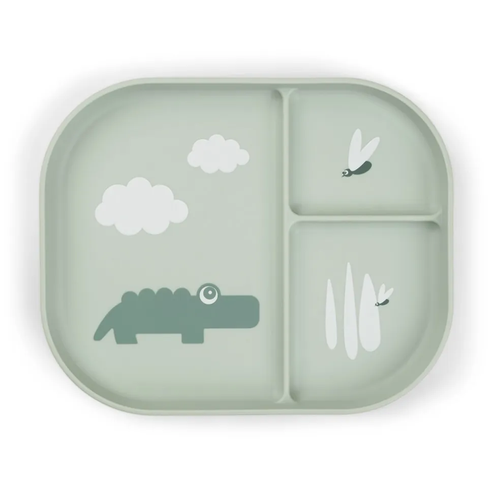 Croco Foodie Inddelt Tallerken, Grøn