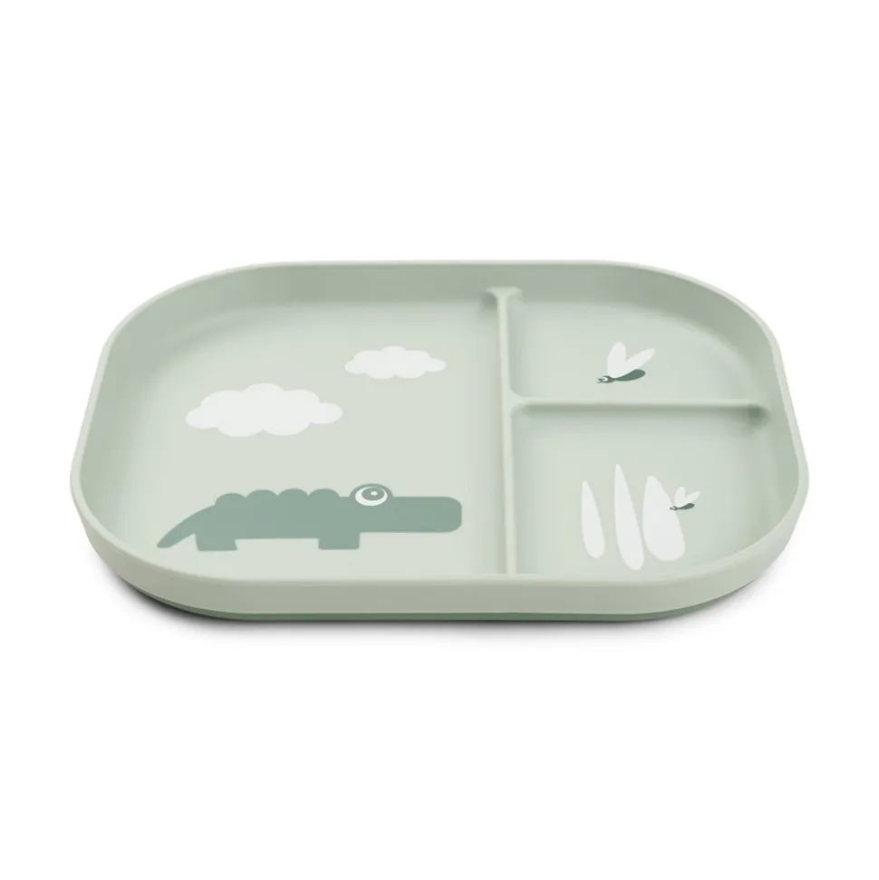 Croco Foodie Inddelt Tallerken, Grøn