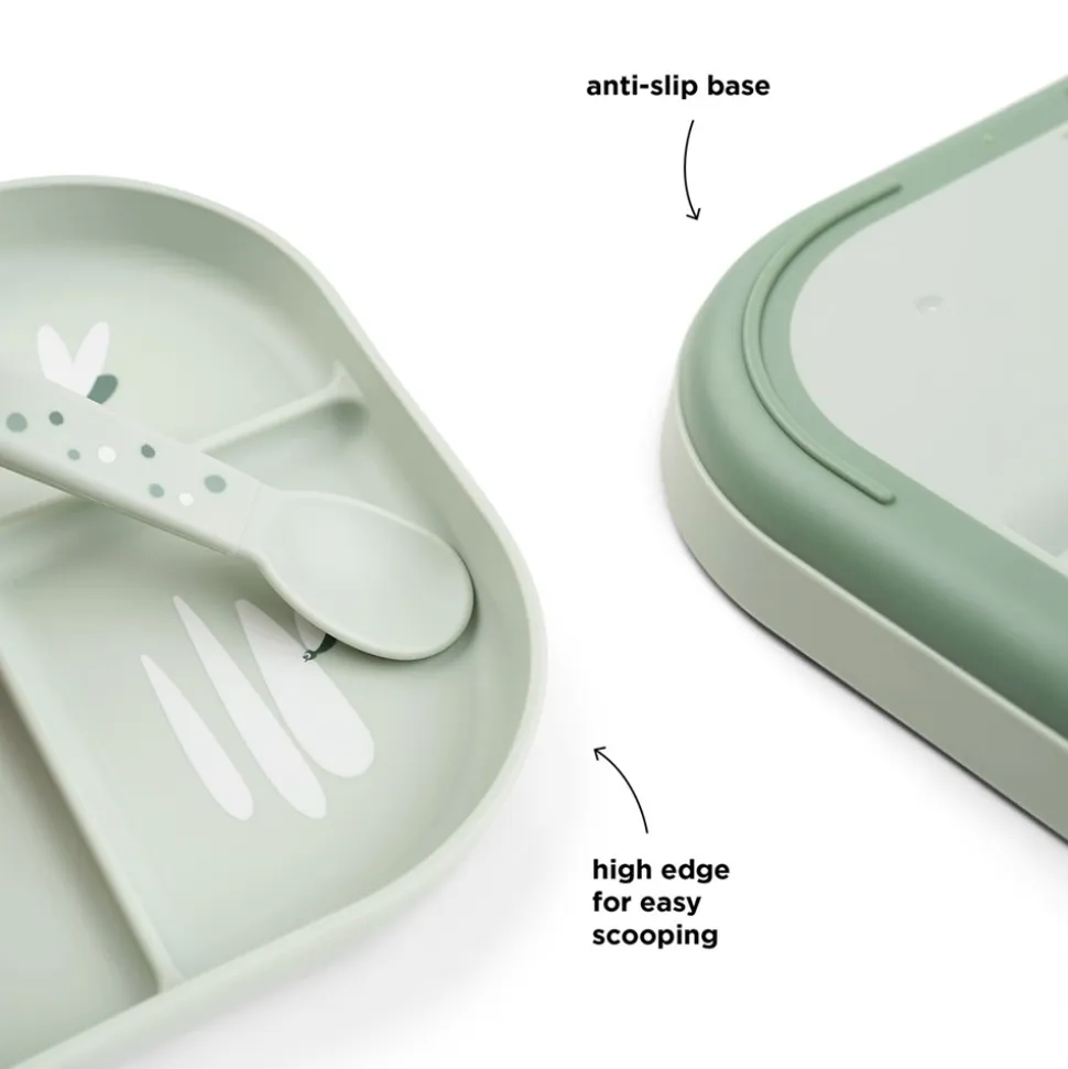 Croco Foodie Inddelt Tallerken, Grøn