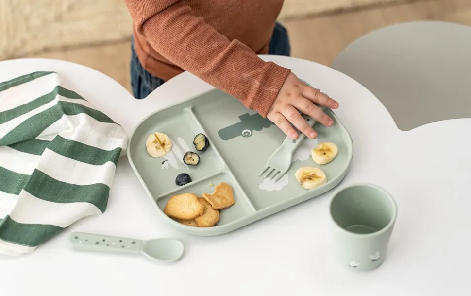 Croco Foodie Inddelt Tallerken, Grøn