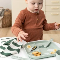 Croco Foodie Inddelt Tallerken, Grøn