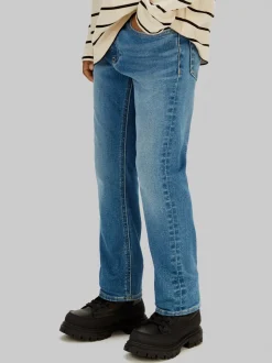 Dad Jeans, Essential Washed Blue, 164 cm
