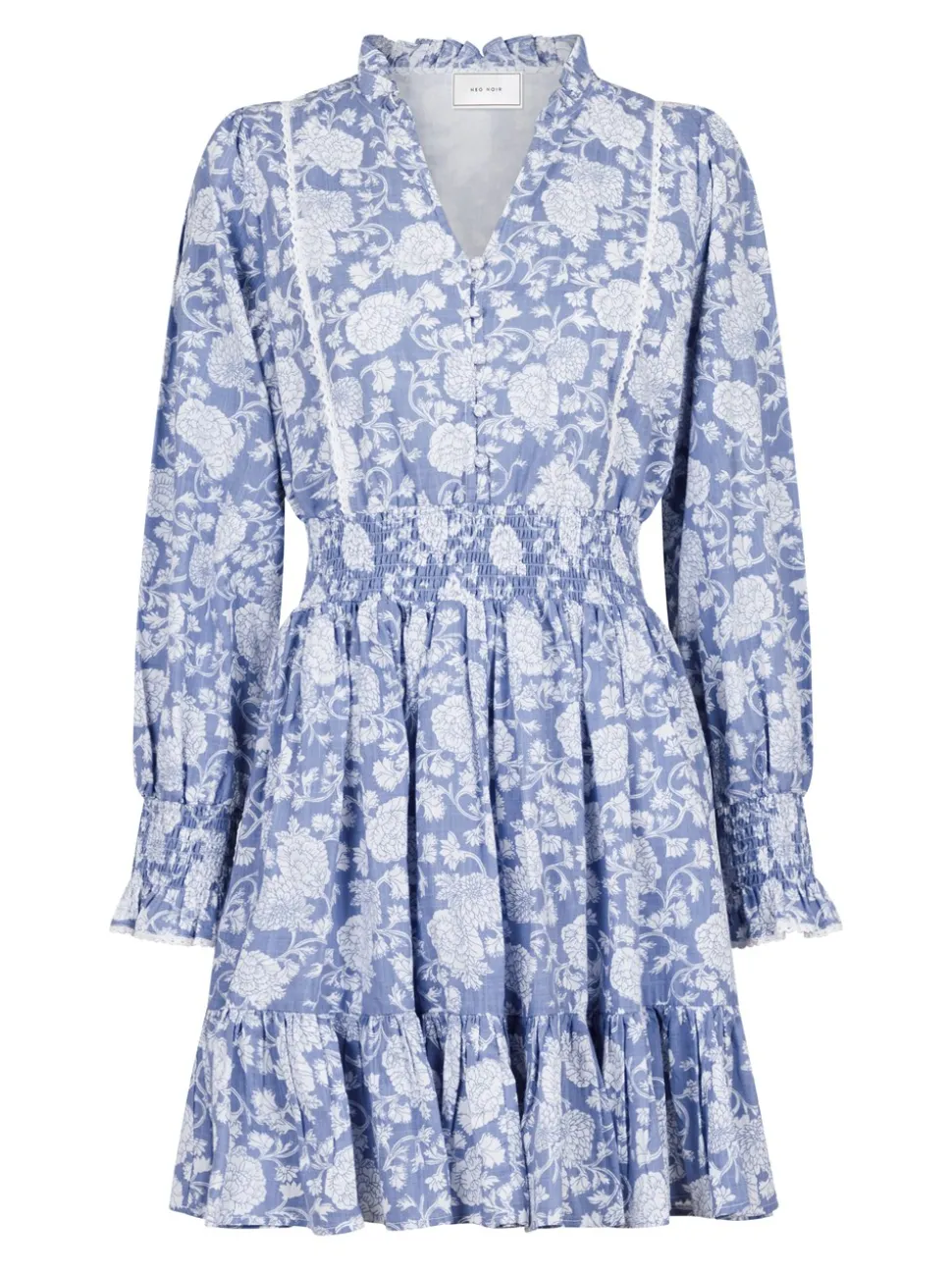 Daffodil Belle Flower Kjole, Light Blue, 42