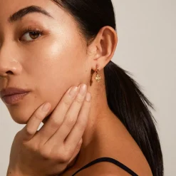 Dagmar Huggie Øreringe, Guld