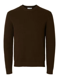 Dane Structure Crew Neck Striktrøje, Demitasse, M