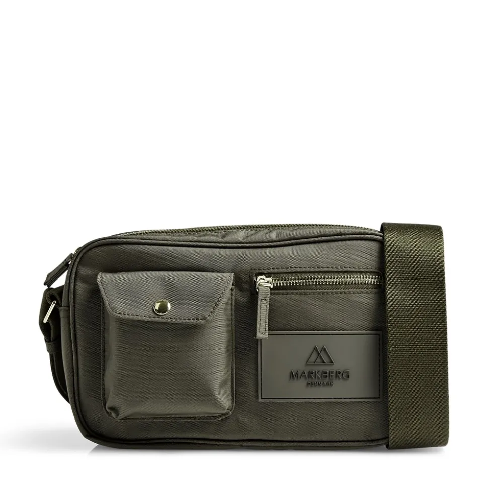 Darla Crossbody, Dark Olive/Gold