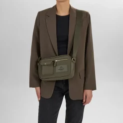 Darla Crossbody, Dark Olive/Gold