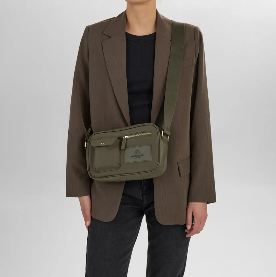 Darla Crossbody, Dark Olive/Gold