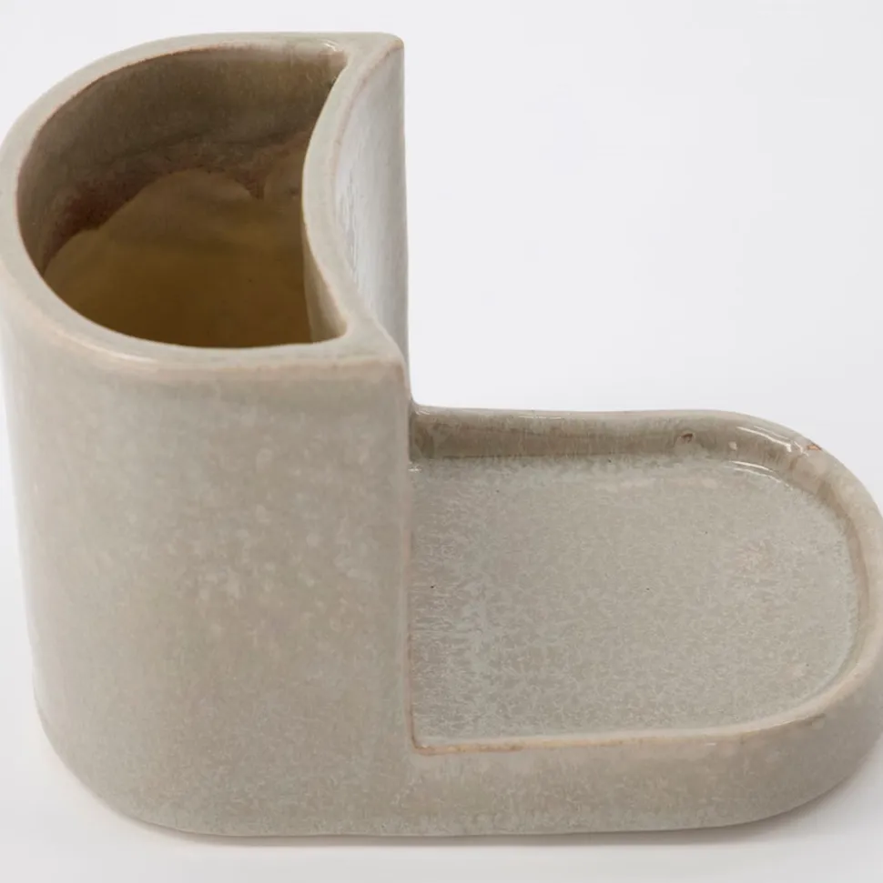 Datura Børste- & Sæbeholder, Grå