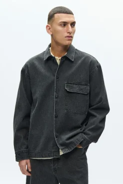 David Overshirt, Washed Black, XL