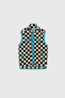 Dax IVY Fleece Vest, Off White/Black Coffee S