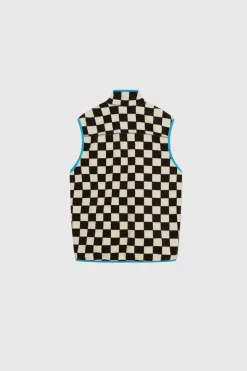 Dax IVY Fleece Vest, Off White/Black Coffee S