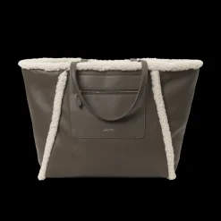 Day Faux Shearling Tote, Major Brown