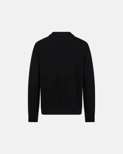 Dean Knit Cardigan, Black, XL