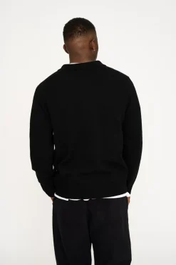 Dean Knit Cardigan, Black, XL