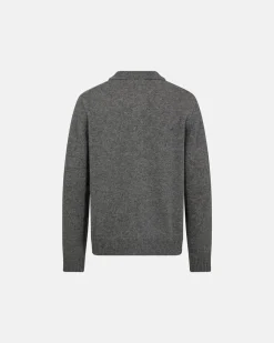 Dean Knit Cardigan, Light Grey Melange, M