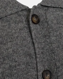 Dean Knit Cardigan, Light Grey Melange, M