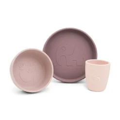 Deer Friends Stick&Stay Spisesæt, Powder