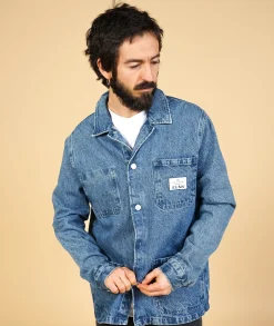 Denim Overshirt, Nineties Blue M