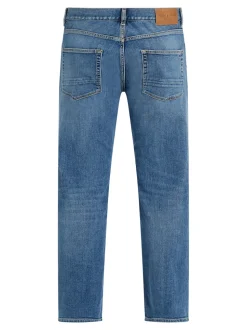 Denton Faded Straight Leg Jeans, Light Blue, W33/L34
