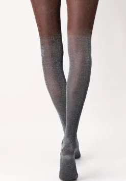 Diamond Lux 40 Strømpebukser, Silver/Bronze, S