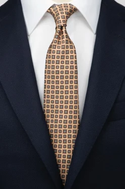 Diamond Silk Slips, Beige Brown Blue