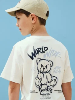 Dipo T-shirt, Cloud Dancer, 146-152 cm