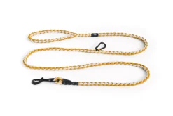 Dog Braided Adjustable Hundesnor, Off White/Ochre