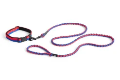 Dog Braided Hundesnor, Red/Blue