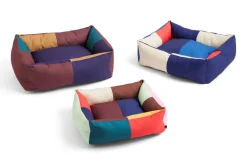 Dog Large Hundeseng, Burgundy/Green