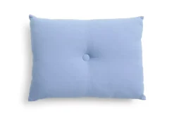 Dot Cushion Linen Pude, Blue, 45x60 cm