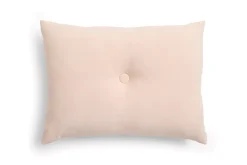 Dot Cushion Linen Pude, Strawberry Milkshake, 45x60 cm