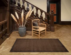 Dot Gulvmåtte, Cognac/Mørkebrun, 90x200 cm