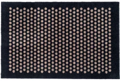 Dot Gulvmåtte, Sort/Sand, 60x90 cm