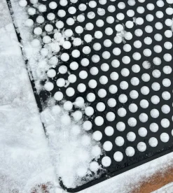 Dot Gummi Dørmåtte, Black, 60x90 cm