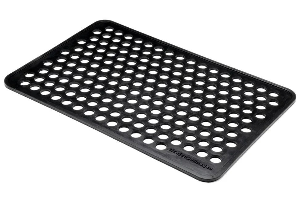 Dot Gummi Dørmåtte, Black, 40x60 cm