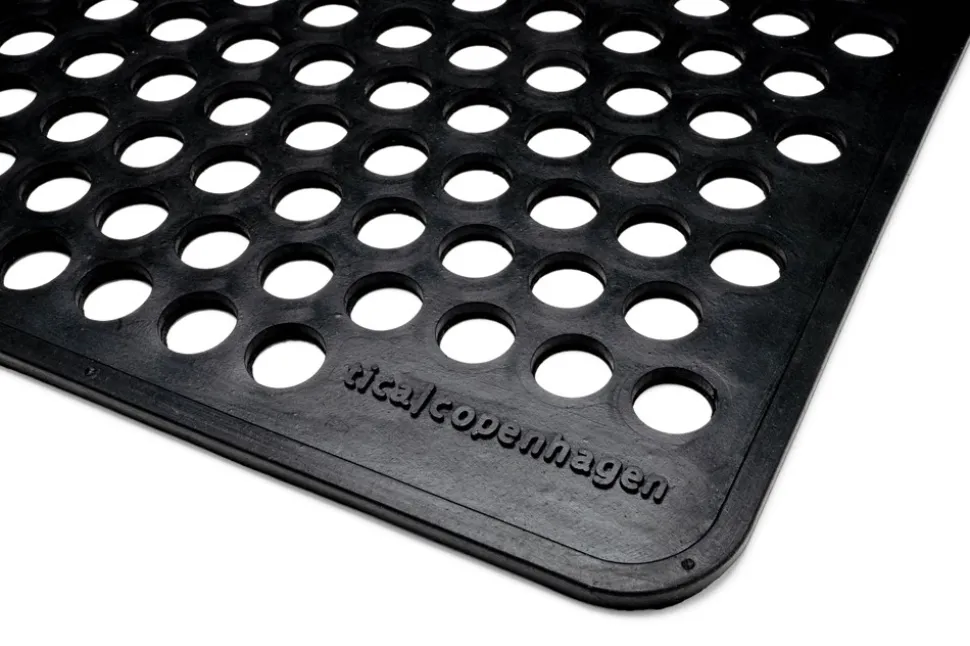 Dot Gummi Dørmåtte, Black, 40x60 cm