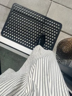 Dot Gummi Dørmåtte, Black, 40x60 cm