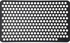 Dot Gummi Dørmåtte, Black, 45x75 cm