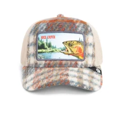 Down By The River Cap, Plaid, One size