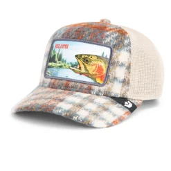 Down By The River Cap, Plaid, One size