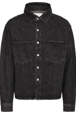 Drip Overshirt, Black Denim, L