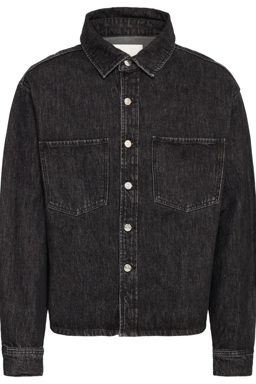Drip Overshirt, Black Denim, L