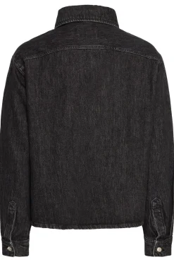 Drip Overshirt, Black Denim, L