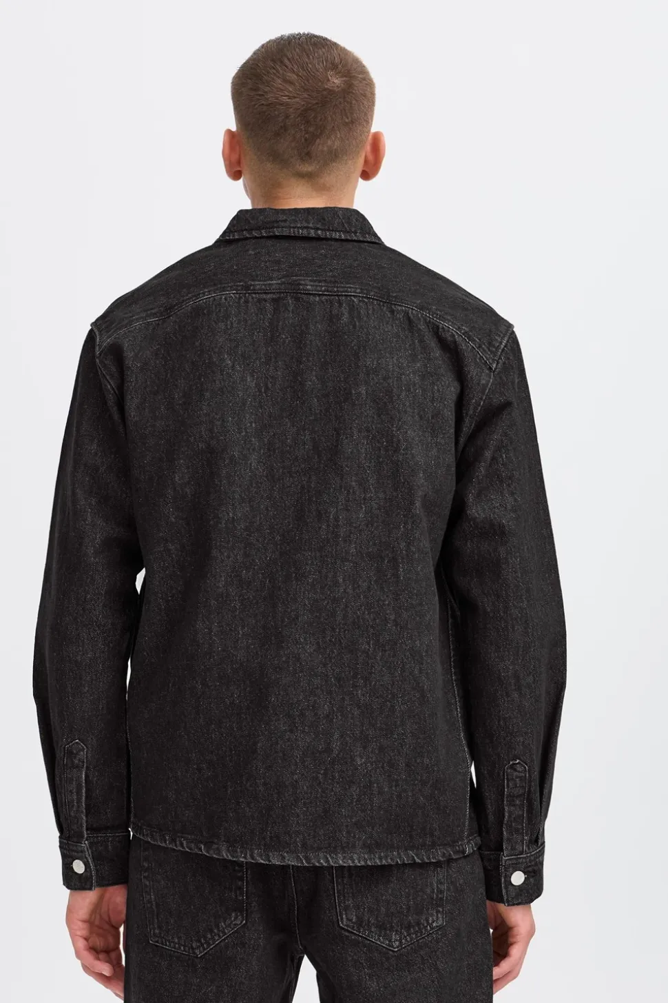 Drip Overshirt, Black Denim, L